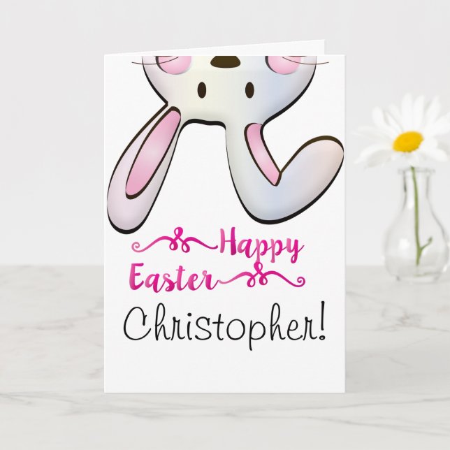 Personalised Child's Easter Card (Small Plant)
