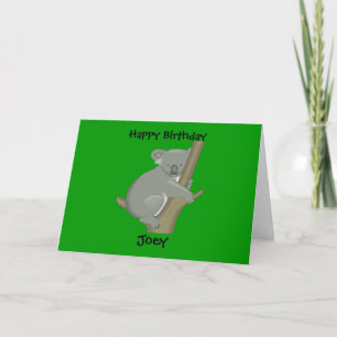 Personalised Child's Koala Birthday Card