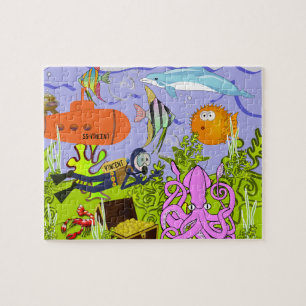 Personalised Child's Marine World Jigsaw Puzzle