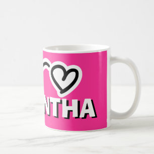 Personalised child's mug with name for girl