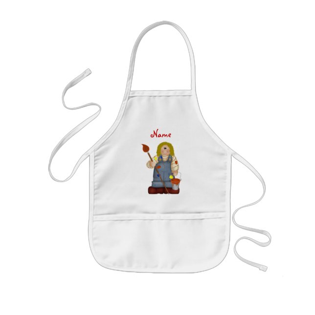 Personalised Child's Paint Kids Apron (Front)
