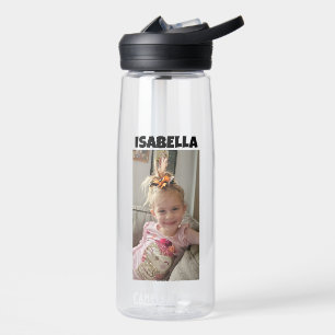Personalised Child's Photo and Name Water Bottle