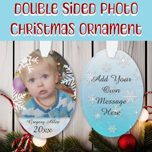 Personalised Child's Photo Christmas Keepsake Ornament