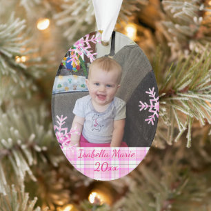 Personalised Child's Photo Christmas Keepsake Ornament