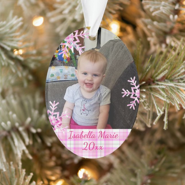 Personalised Child's Photo Christmas Keepsake Ornament (Tree)