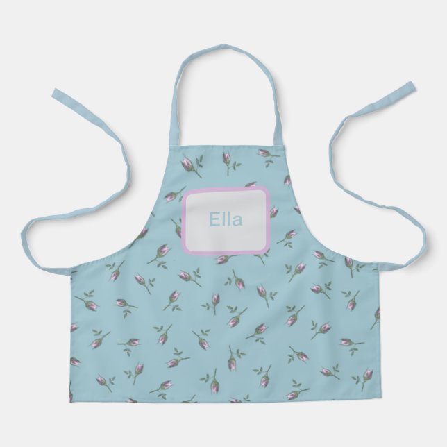 Personalised Child's Rosebud Apron (Front)