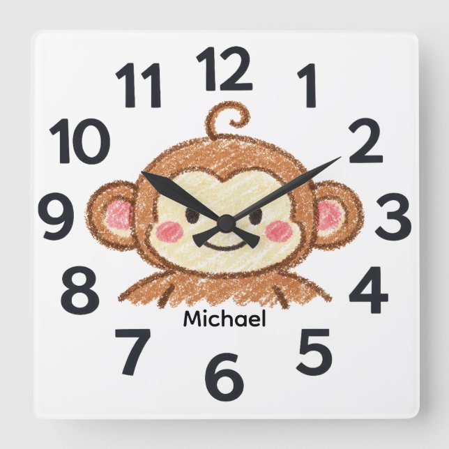 Personalised Child's Wall Clock (Front)