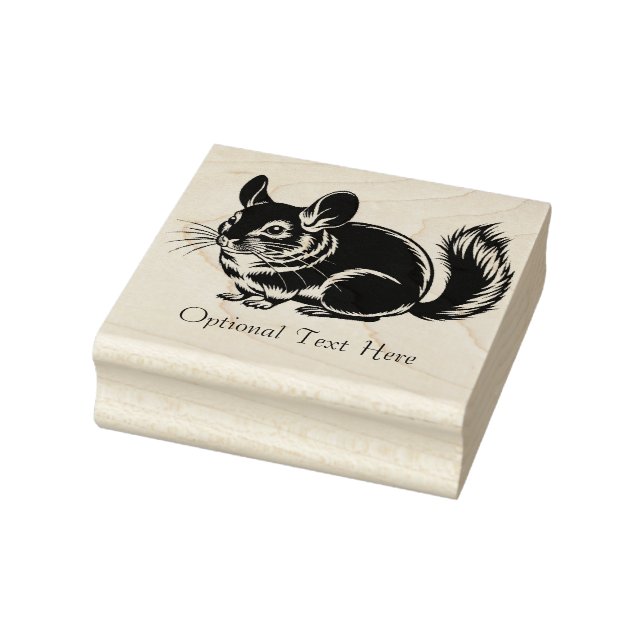 Personalised Chinchilla  Rubber Stamp (Stamp)