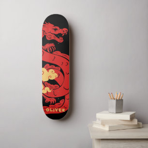 Personalised Chinese Dragon Skateboard