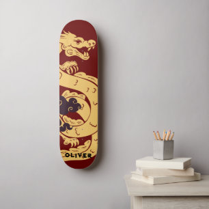Personalised Chinese Dragon Skateboard