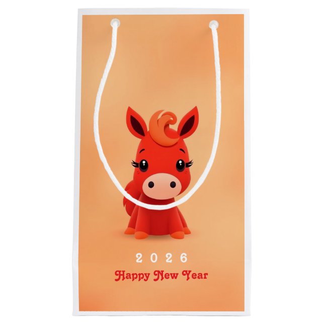 Personalised Chinese new year 2026 Small Gift Bag (Front)