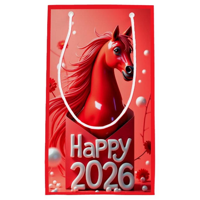 Personalised Chinese new year 2026 Small Gift Bag (Front)