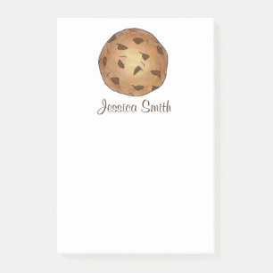 Personalised Chocolate Chip Cookie Post It Notes