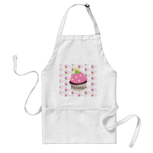Personalised Chocolate Cupcake Bakery Custom Name Standard Apron (Front)