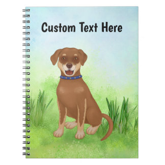 Personalised Chocolate Lab Mix Notebook