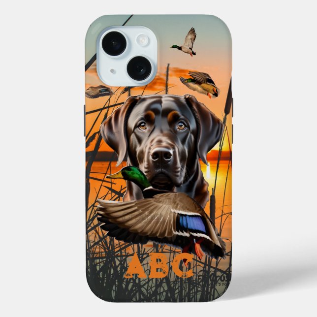 Personalised Chocolate Labrador  Case-Mate iPhone Case (Back)