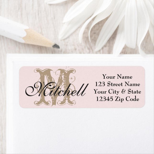 Personalised choose colour return address labels (Insitu)