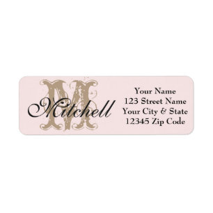 Personalised choose colour return address labels