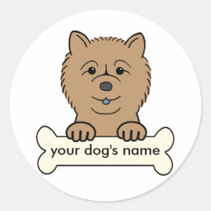 Personalised Chow Chow Classic Round Sticker