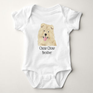 Personalised Chow Chow Dog Baby Bodysuit