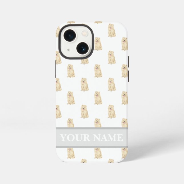 Personalised Chow Chow Dog iPhone Case (Back)