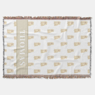 Personalised Chow Chow  Throw Blanket