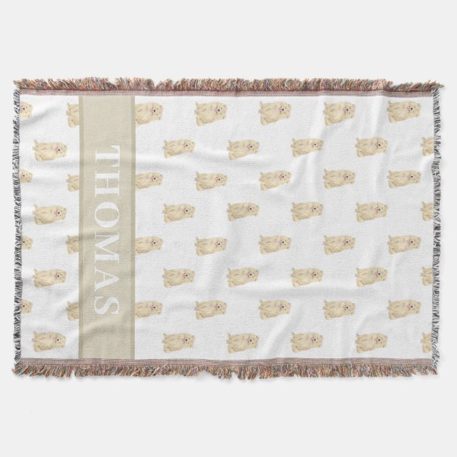 Personalised Chow Chow  Throw Blanket (Front)