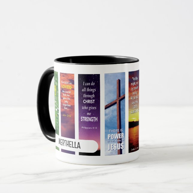 Personalised Christian BIBLE MEDITATION Mug (Front Left)