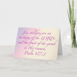 Personalised Christian Birth Announcement