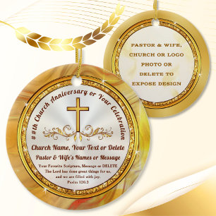 Personalised Christian Christmas Ornaments, PHOTO Ceramic Tree Decoration