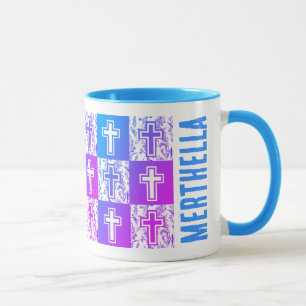Personalised Christian Easter Cross  Mug