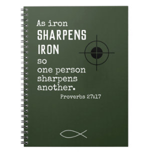 Personalised Christian Gifts for Men-Green Leather Notebook