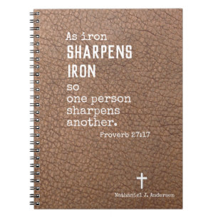 Personalised Christian Gifts for Men- Proverbs Not Notebook