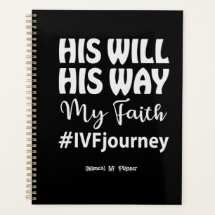 Personalised Christian "His Will" IVF/Infertility  Planner