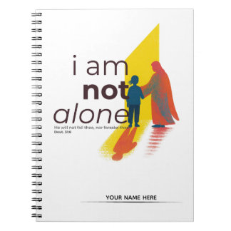 Personalised Christian Journal I Am Not Alone