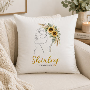 Personalised Christian My God, Your God Sunflower Cushion