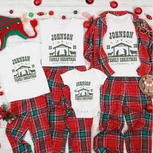 Personalised Christian Nativity Family Christmas T-Shirt