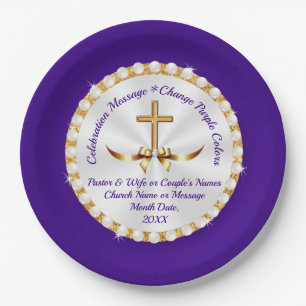 Personalised, Christian Paper Plates, ANY Occasion Paper Plate