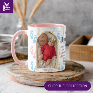 Personalised Christian Prayer Keepsake Baby Photo Mug
