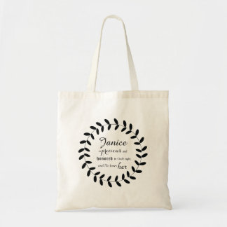 Personalised Christian Scripture Tote Bag