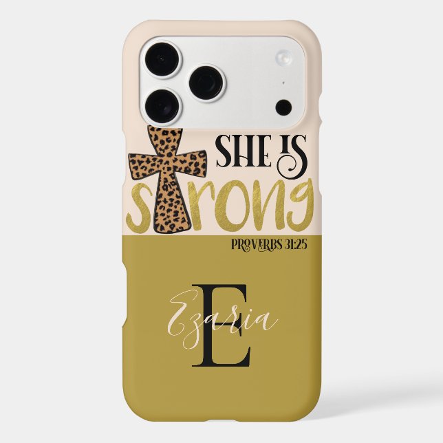 Personalised Christian She Is Strong Proverbs 31 (Back)