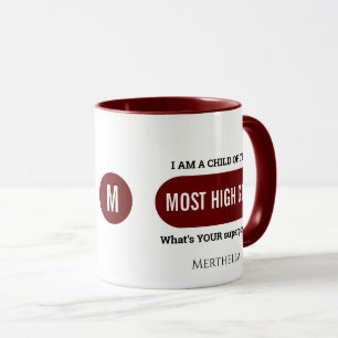 Personalised Christian Superpower Monogram Mug
