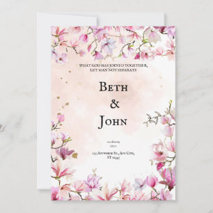 Personalised Christian Wedding Invitation