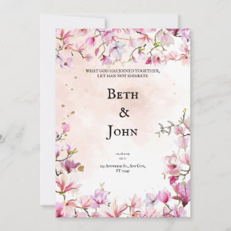 Personalised Christian Wedding Invitation