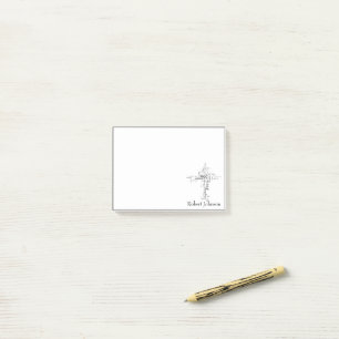 Personalised Christian words cross  Post-it Notes