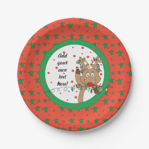 Personalised Christmas 7" Paper Plate