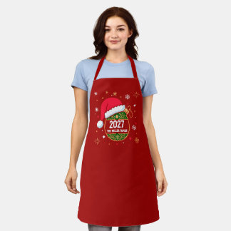 Personalised Christmas and 2027 New Year design Apron