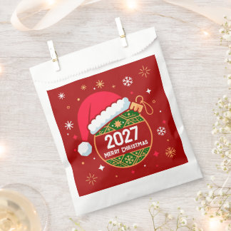 Personalised Christmas and 2027 New Year design Favour Bags