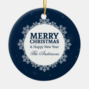 Personalised Christmas and New Year Ornament