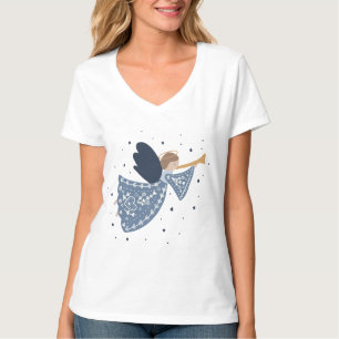 Personalised Christmas Angel Holiday Peace Earth T-Shirt